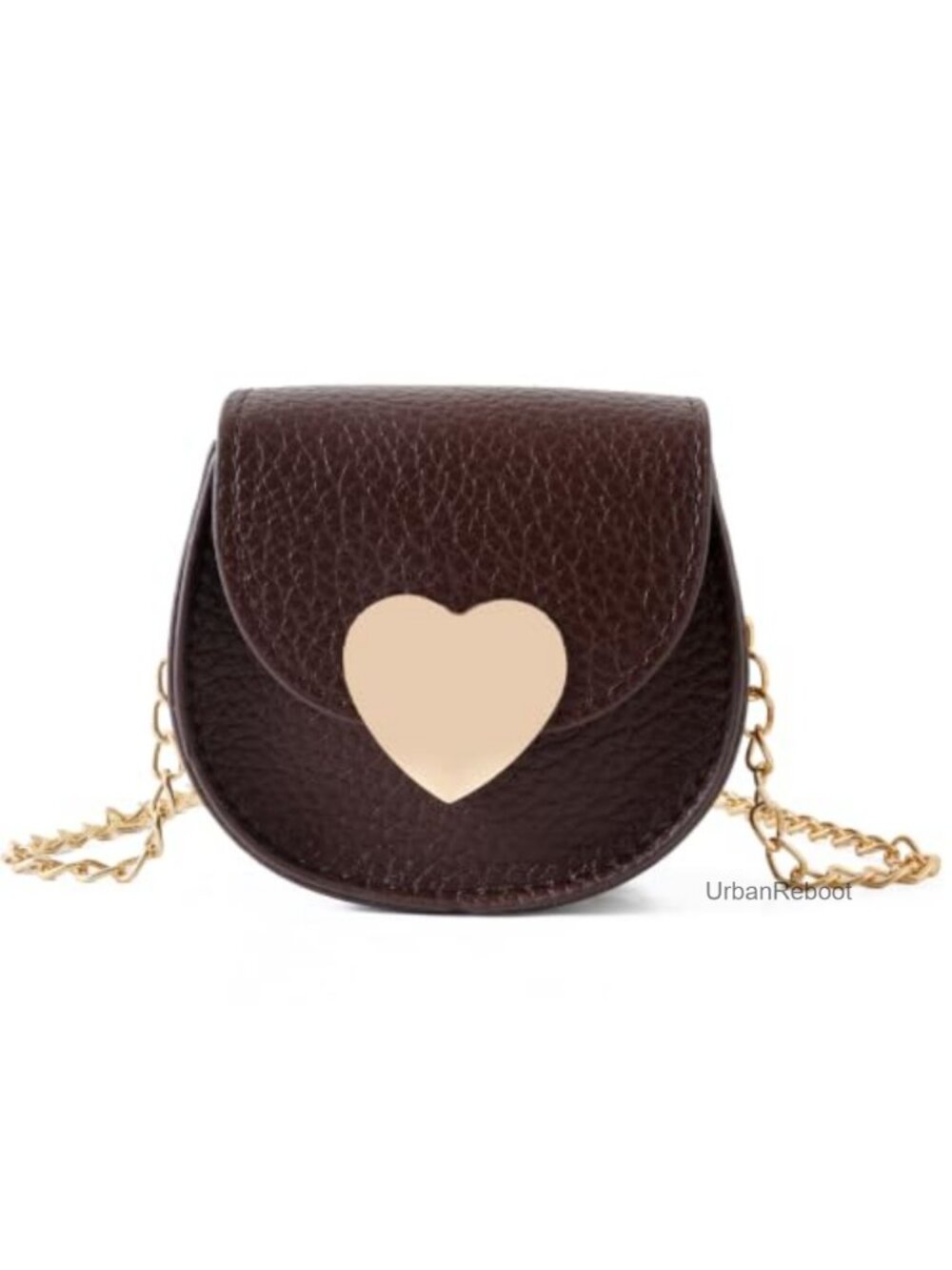 Heart Girls Purse Mini Crossbody Bag Faux Leather Adjustable Strap Floral